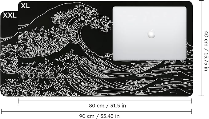 iCasso Mousepad, Gaming Mouse Pad, XXL Large Desk Mat, Big Rubber Base Mouse Mat - Image 2