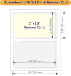 Clear Adhesive Business Card Pocket swith Side Open - Image 3