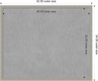Amanti Art Grey Framed Magnetic Board 34x42 X-Large Vision Board - Image 4