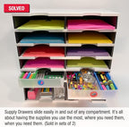 Ultimate Office TierDrop Supply Drawers Measure 9w x 12d x 2 1/4 Inches High - Image 3