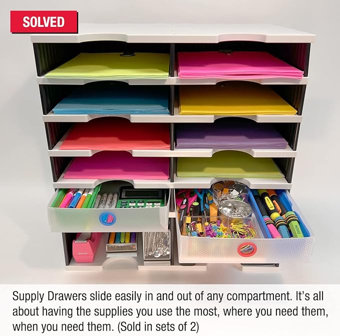 Ultimate Office TierDrop Supply Drawers Measure 9w x 12d x 2 1/4 Inches High - Image 3