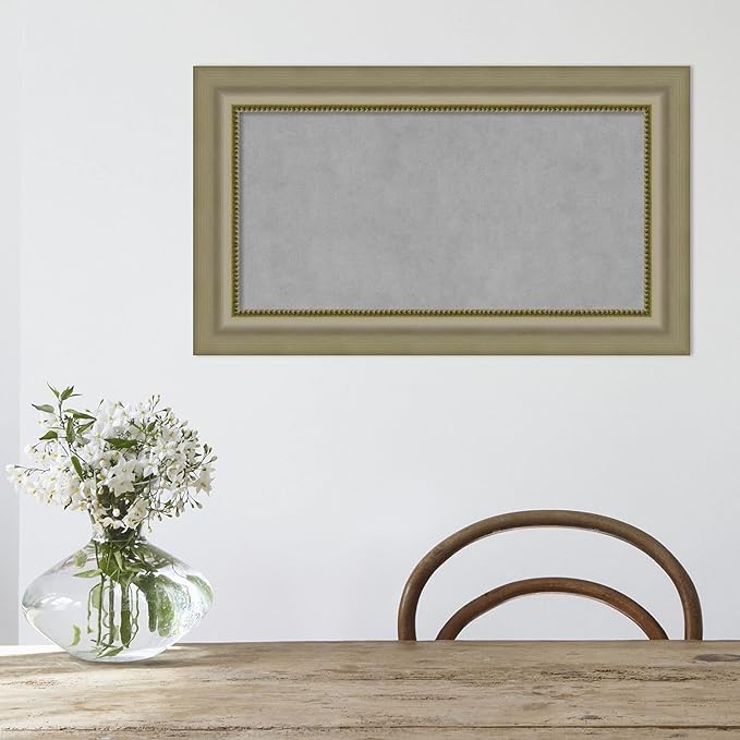 Amanti Art Silver Framed Magnetic Board 17x29 Small Vision Board - Image 6