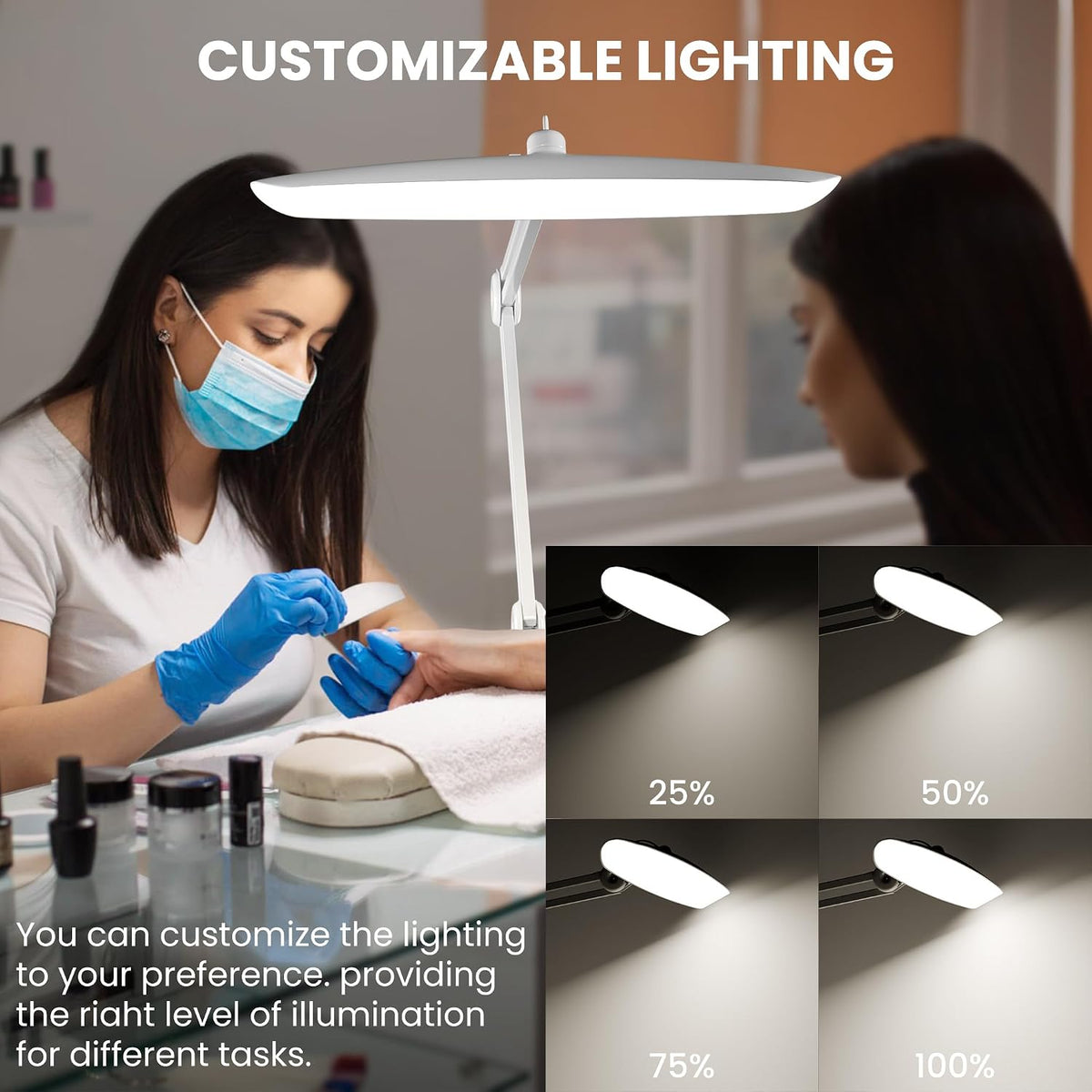 3000 Lumens Adjustable LED Desk Lamp & Task Lamp - Bright, Dimmable Light...