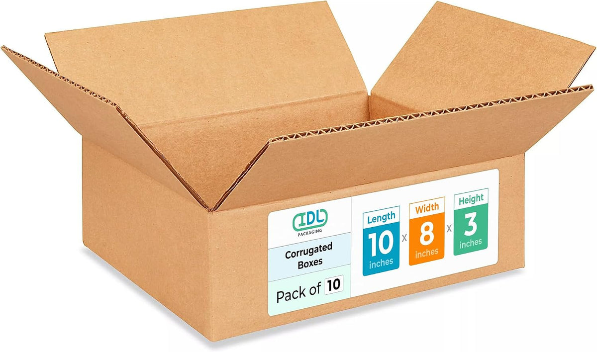 Medium Moving & Shipping Boxes 10x8x3 inches