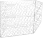 EASEPRES Mail Organizer Wall Mount Hanging File Holder Storage, Metal Chicken - Image 7