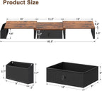 land·voi heavy duty dual monitor stand, holds 2 on a desk or shelf