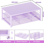 OPNICE Desk Organizers and Accessories, 2-Tier Computer Monitor Stand Riser - Image 3