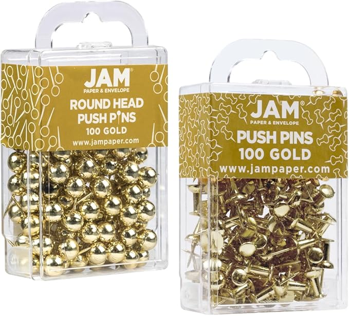 JAM PAPER Colorful Push Pins - Image 2