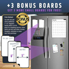 Large Dry-Erase Magnetic Monthly Calendar + Free Bonus: 3 Grocery/to-Do List - Image 4
