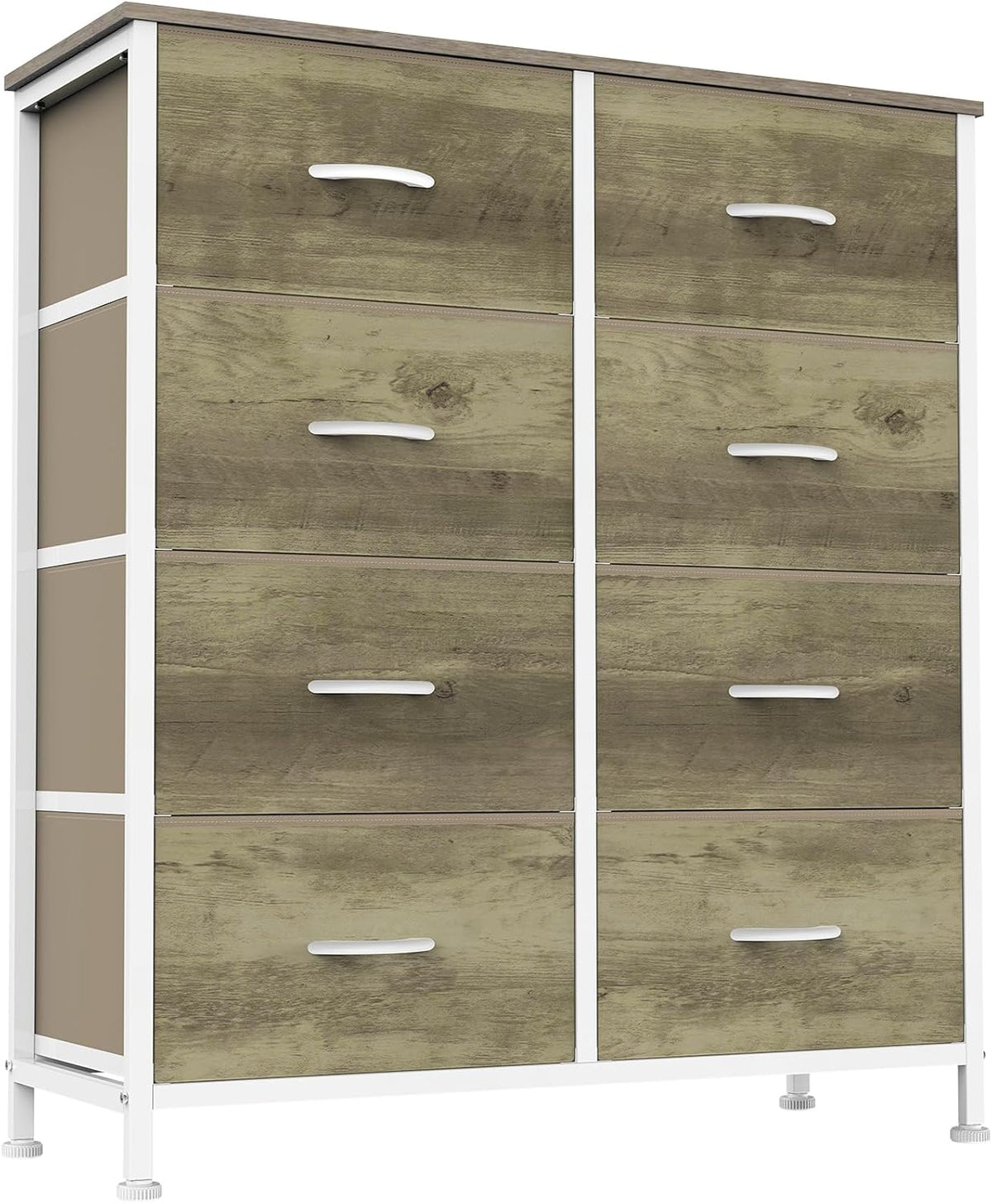 Sweetcrispy 8 Drawer Dresser for Bedroom, Large Fabric Storage Tower