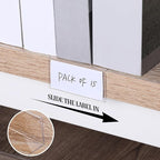 Containlol 15 Pieces Moveable Shelf Label Holders Clear Shelves Tags Moveable - Image 5