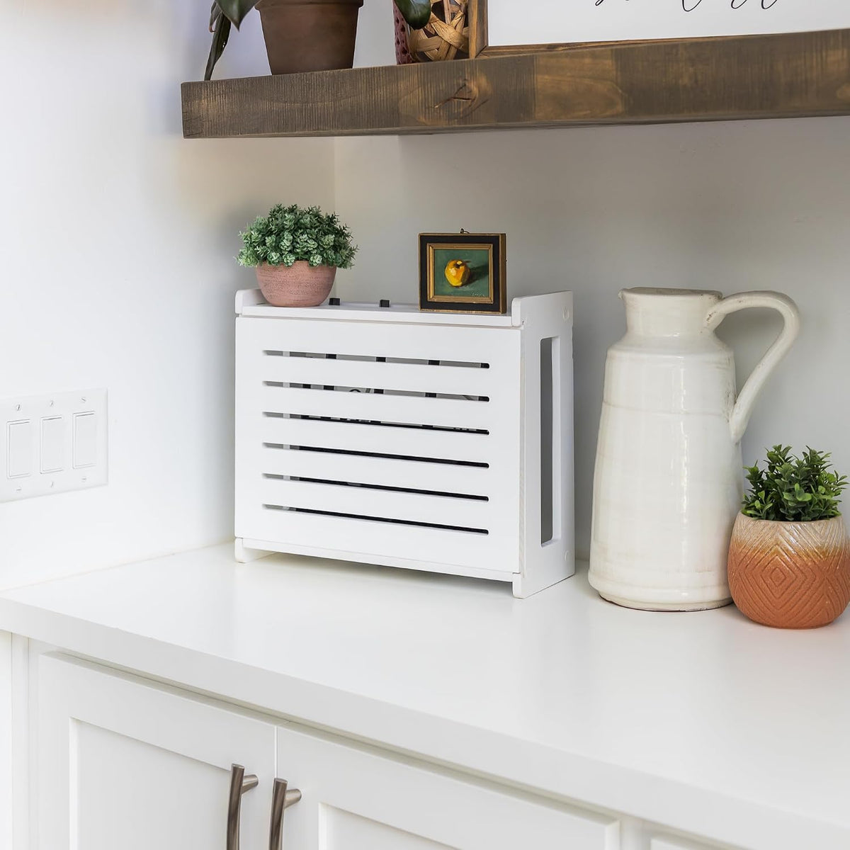 WiFi Router Storage Cabinet Router Box Hider WiFi Box Hider Shelf Cover