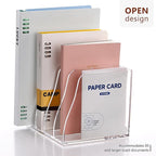 SANRUI Acrylic File Organizer, Compact Desk Organizer - Image 3