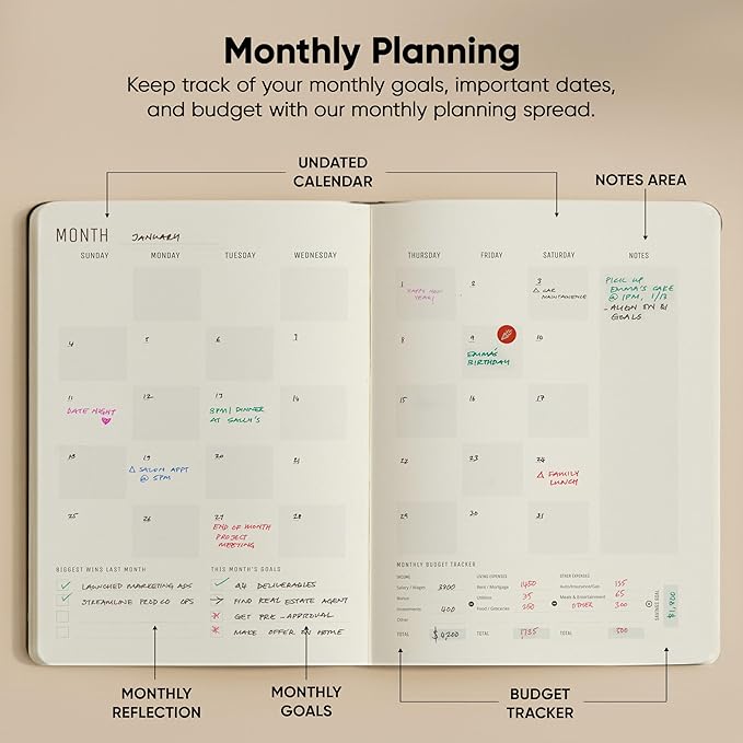 Undated, 2026 Planner, 8.5" x 11" - Image 5