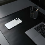 TORONATA Jersey Genuine Calfskin Leather Desk Pad, Office Desk Mat - Image 5