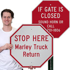 SmartSign "Customizable Octagon Shaped" Sign | 24" x 24" 3M Engineer Grade - Image 3