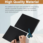 Silunkia 28 Sheets Black Cardstock 8.5 x 11 - Image 4
