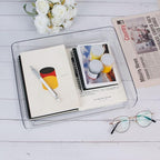 Zyners 2 Pack Stackable Desk Letter Paper Tray, A4 Clear Plastic Desk File - Image 4