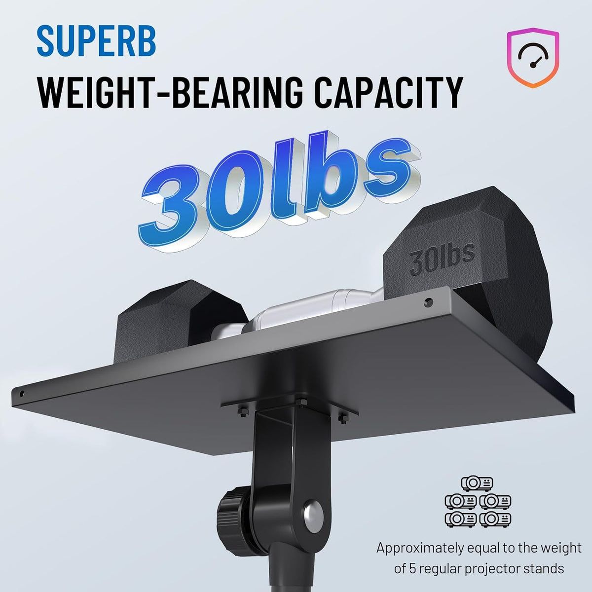 CAHAYA Projector Stand Adjustable Laptop Tripod Stand Portable with Casters