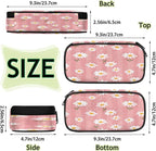 Pardick Flower Daisy Pencil Case，Big Capacity Pencil Pouch Coin Pouch - Image 4