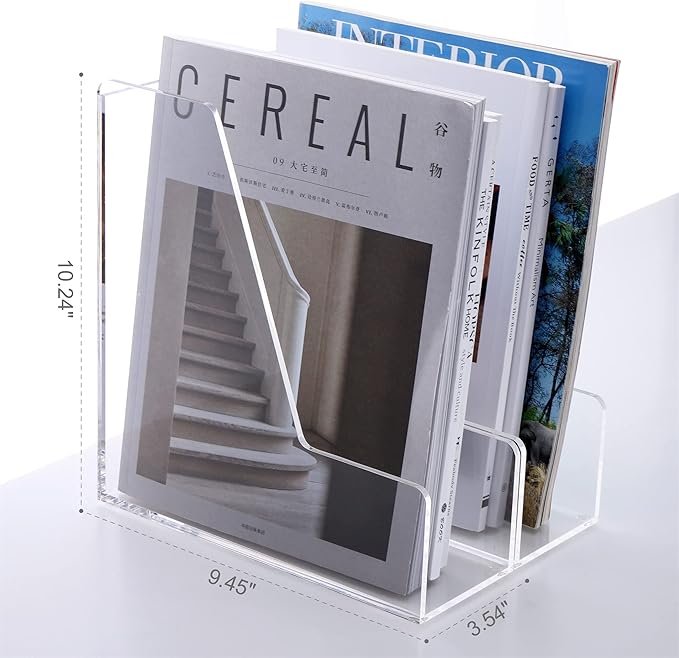 SANRUI Acrylic Magazine File Holders, Classroom Organization and Storage - Image 2