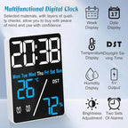 Kytree Digital Room Thermometer Hygrometer Alarm Clock, 5.9 inch Desktop - Image 3