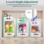 Beleeb Under Sink Organizer, 1 Pack 2 Tier Metal Slide Out Pull Out Cabinet - Image 3