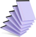 AILZFEI 6pcs Small Legal Pad 5x8 College Ruled Purple Legal Pads Notepads 6 by Unknown