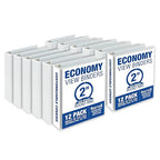 Samsill 2 Inch 3 Ring Binders, Made in USA, Economy Round Ring, 425 Sheet by Samsill