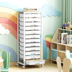 SYKIARIOL Rolling Cart with Drawers, 12 Drawer Rolling Cart, Rolling storage - Image 5