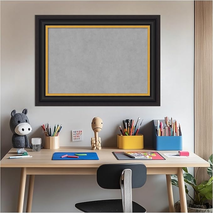 Amanti Art Black Framed Magnetic Board 22x30 Medium Vision Board - Image 6