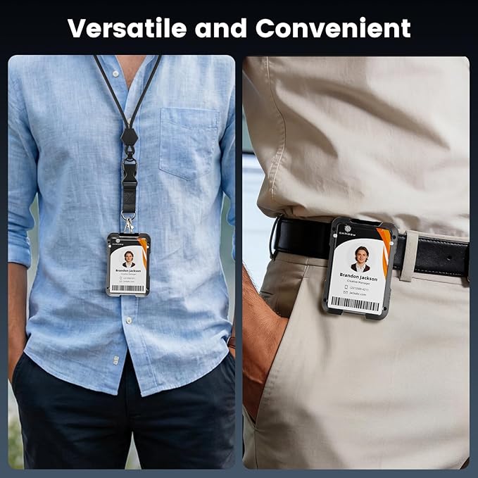 Oaridey ID Badge Holder with Lanyard, Safety Breakaway Lanyard with ID Holder - Image 5