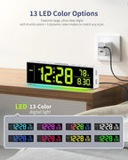 Digital Clock, Alarm Clock for Bedroom, Digital Wall Clocks for Classroom - Image 2