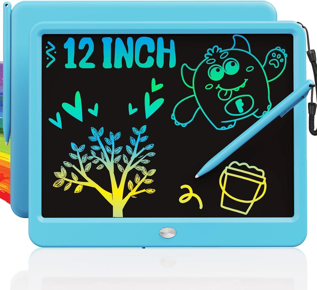 TEKFUN LCD Writing Tablet for Kids Boys Toys, 12 Inch Erasable Doodle Board