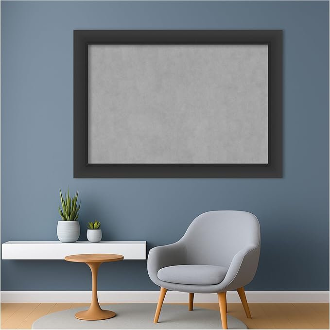 Amanti Art Black Framed Magnetic Board 29x41 Large Vision Board - Image 5
