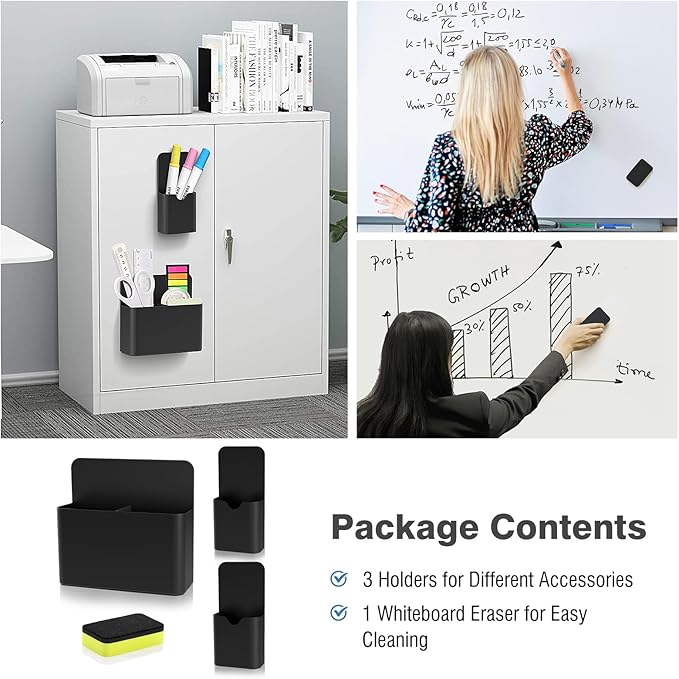 MoKo Magneitc Dry Erase Marker Holder Set, 1 Large - Image 2