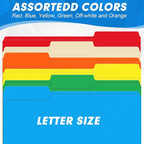 File Folder, HERKKA 120 Pack 1/3 Cut Tab File Folders, Colored File Folders - Image 5