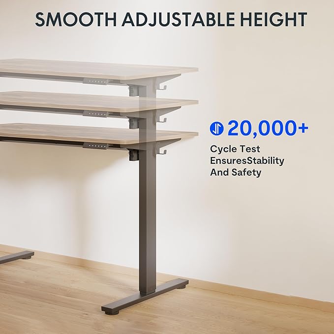 FLEXISPOT One-Piece Electric Standing Desk, 55 x 28 Inches Adjustable Desk - Image 9