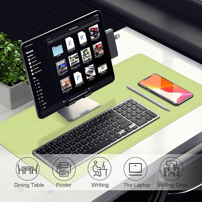 Large Desk Pad 47.2" x 17", Leather Desk Mat Protector, Non-Slip PU Leather - Image 5