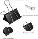 Amazon Basics Binder Paper Clips, Medium Clip, 2 Pack of 12 - Image 3