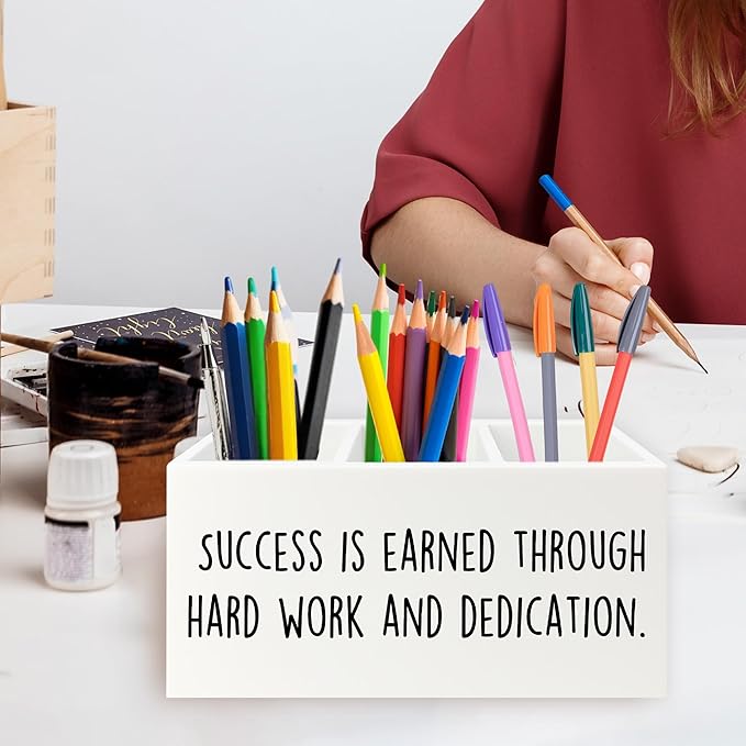 QZQE Motivational Gifts Pen Pencil Holder Organizer - Image 2