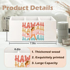URLLUAE Hawaii Aloha Surf Girl Beach Wooden Pen Pencil Holder - Image 6