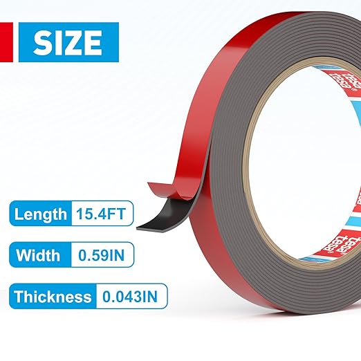 EMITEVER Double Sided Tape Heavy Duty, Tesa Adhesive Mounting Tape Waterproof - Image 5