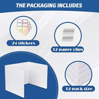 ZYINOZOC 12 Pack Desk Dividers for Students, 3-Fold Privacy Screens, Testing - Image 6