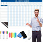 Lincia Large Magnetic 2026 Full Yearly Vacation Board Schedule Dry Erase Wall - Image 8