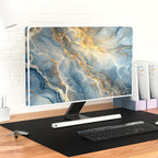 Baocicco Gold Blue Waterproof Computer Monitor Dust Cover 22, 25 Inch Modern - Image 4
