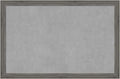 Amanti Art Grey Framed Magnetic Board 23x35 Large Vision Board by AmantiArt