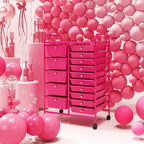 LDAILY 15 Drawer Rolling Storage Cart, Rolling Cart - Image 8