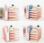 LEKETREE Desk Organizers and Accessories, 5-Tier Paper Letter Tray Organizer - Image 5