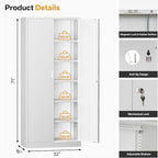 TaskStorz Steel SnapIt Cabinet, 71 Inch Metal Storage Cabinet - Image 3